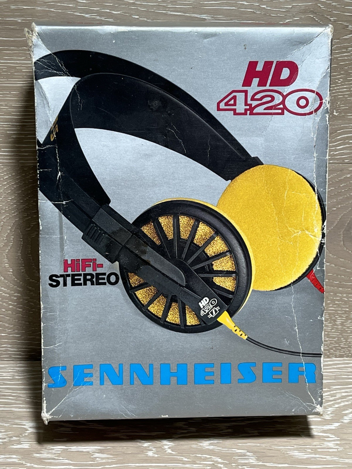 Vintage 1980’s Sennheiser HD 420 HiFi Stereo Headphones In Original Box Germany