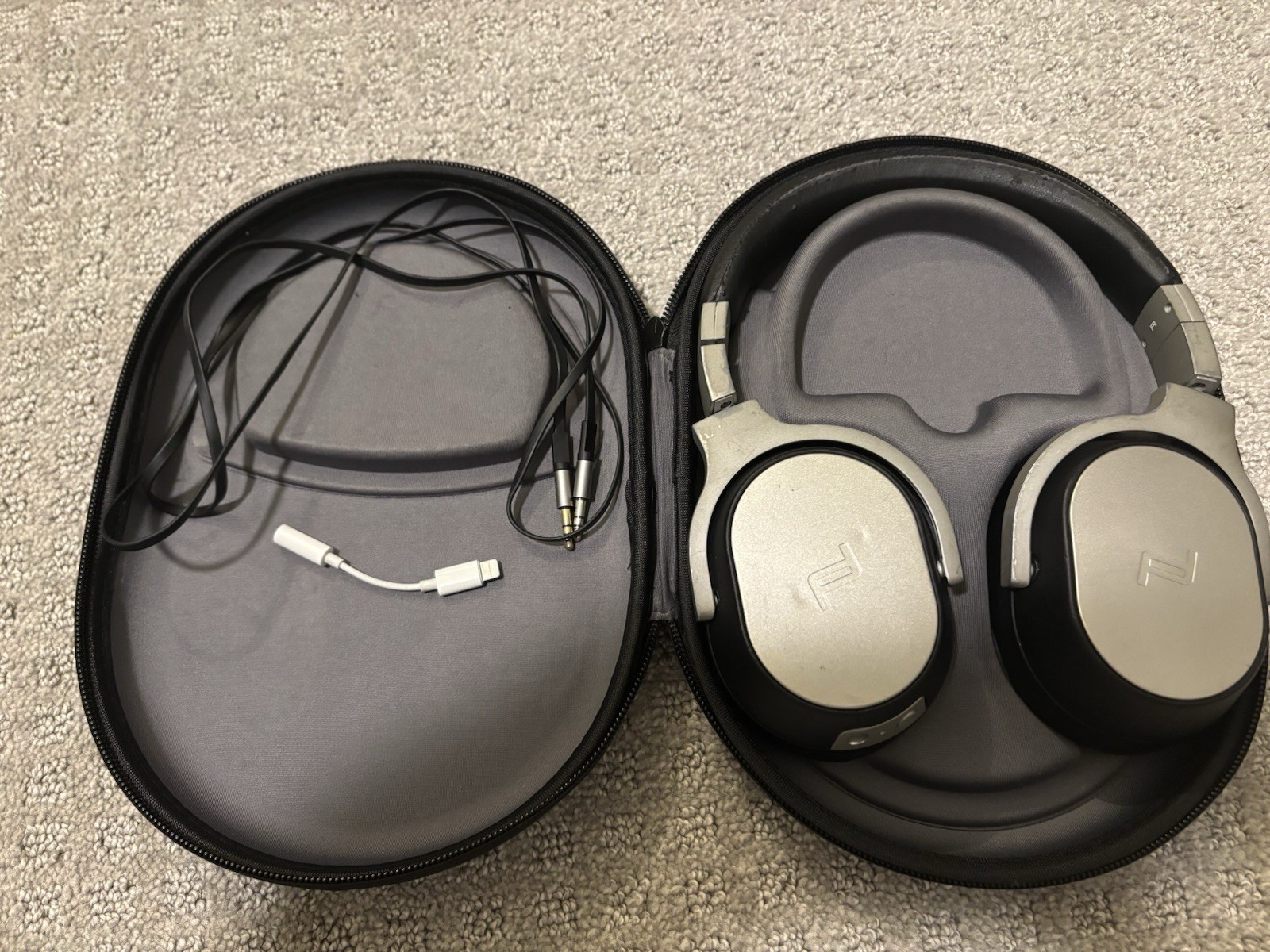 Porsche Design/KEF Space One Noise-Cancelling Wired Headphones w/ Convert & Case