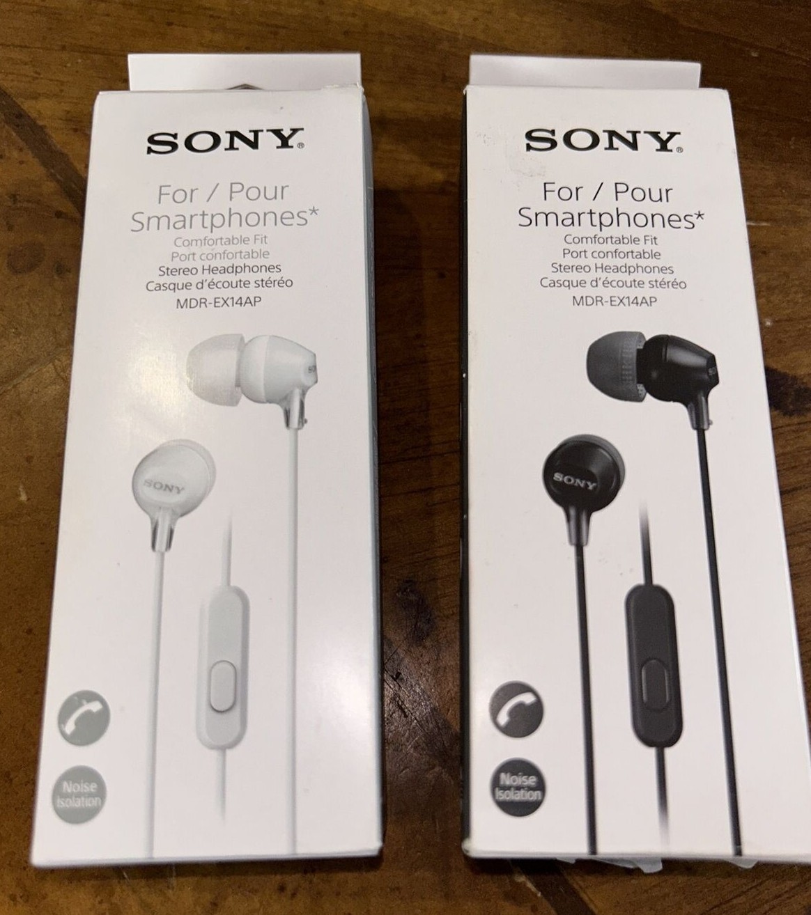 Sony MDREX14AP Headset Ear Bud Headphones MDR-EX14AP Black or white