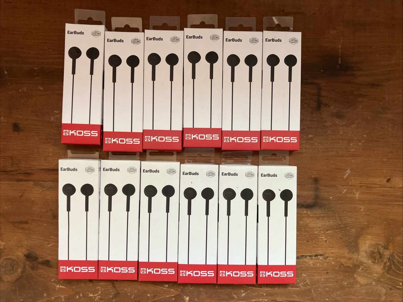 (12) Koss In Ear Earbuds, Black KE5k Lot of 12