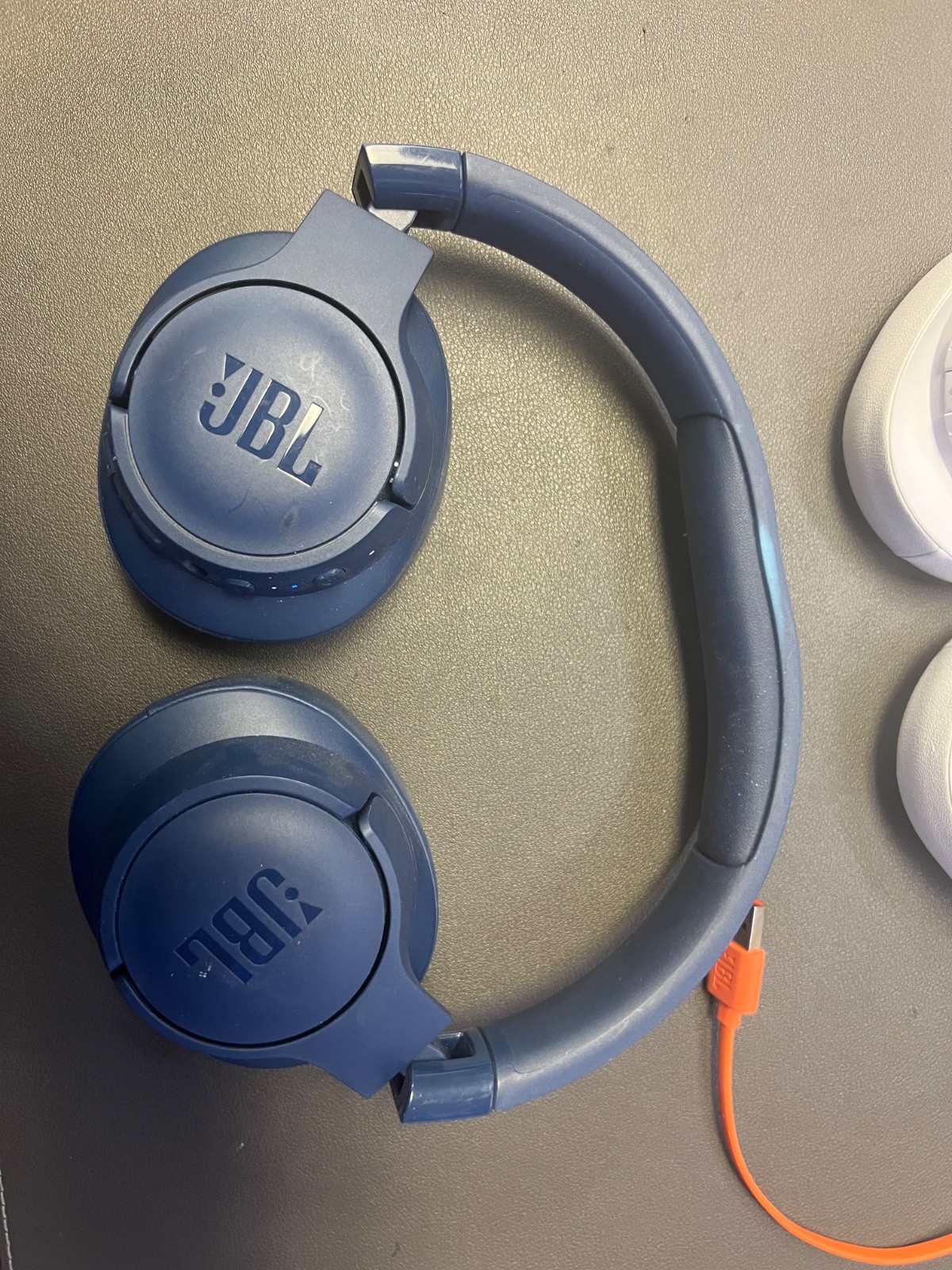 JBL Tune760NC LOT OF 2 -BLUE & WHITE Active NC Bluetooth Headphones