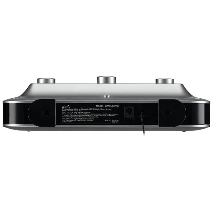 iLive Under Cabinet Music System with Built in Stereo Speakers and FM black