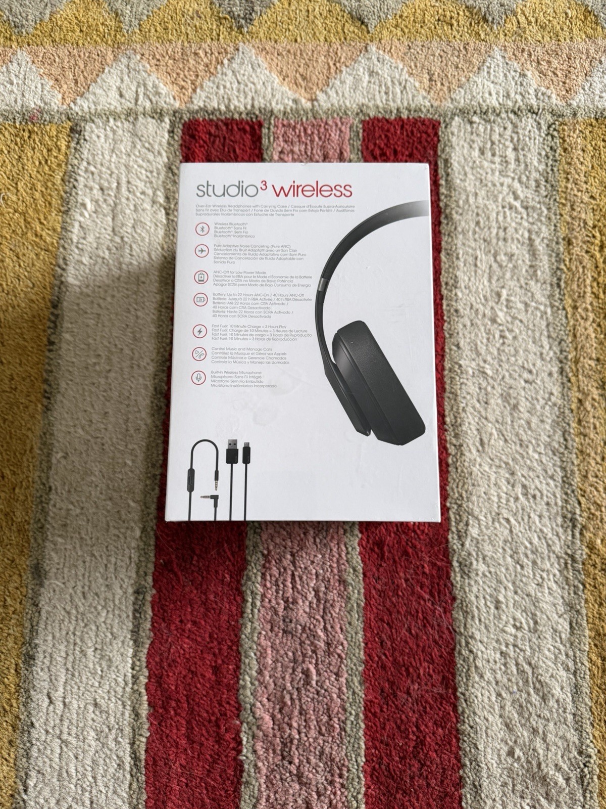 Beats by Dr. Dre Studio3 Wireless ANC Bluetooth Over-Ear Headphones Black