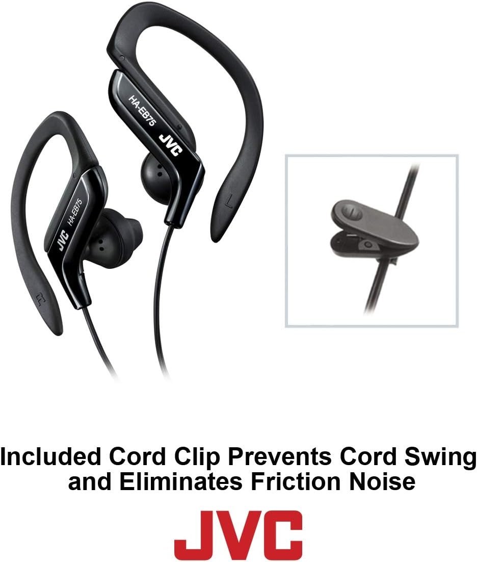 Comfortable Over-Ear Sports Headphones with Adjustable Clip and Bass Power