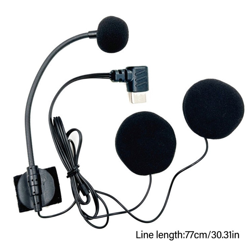 Omnidirectional Half Hooded Helmets Mic with Boom for Motorcycle 32Ω Speaker