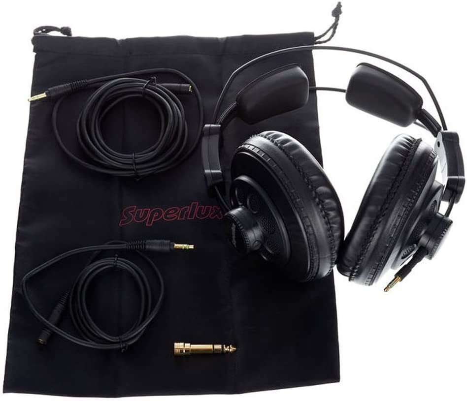 Superlux Professional Monitor Over Ear Headphone HD668B Semi-Open type Black New