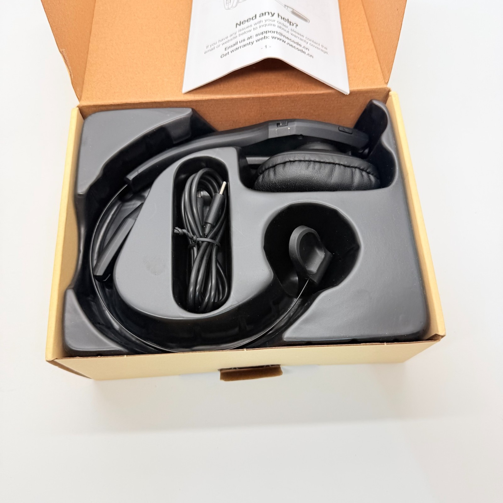 A19 Wireless Headset, Noise Cancelling – Bluetooth, HD Sound/Voice Black