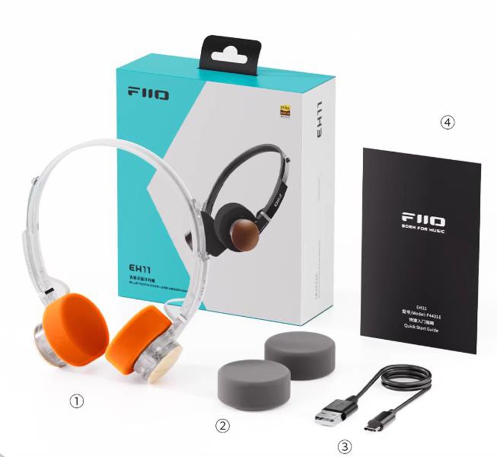 FiiO EH11 On-Ear Bluetooth Headphones with LDAC Hi-Res Audio 30H Battery