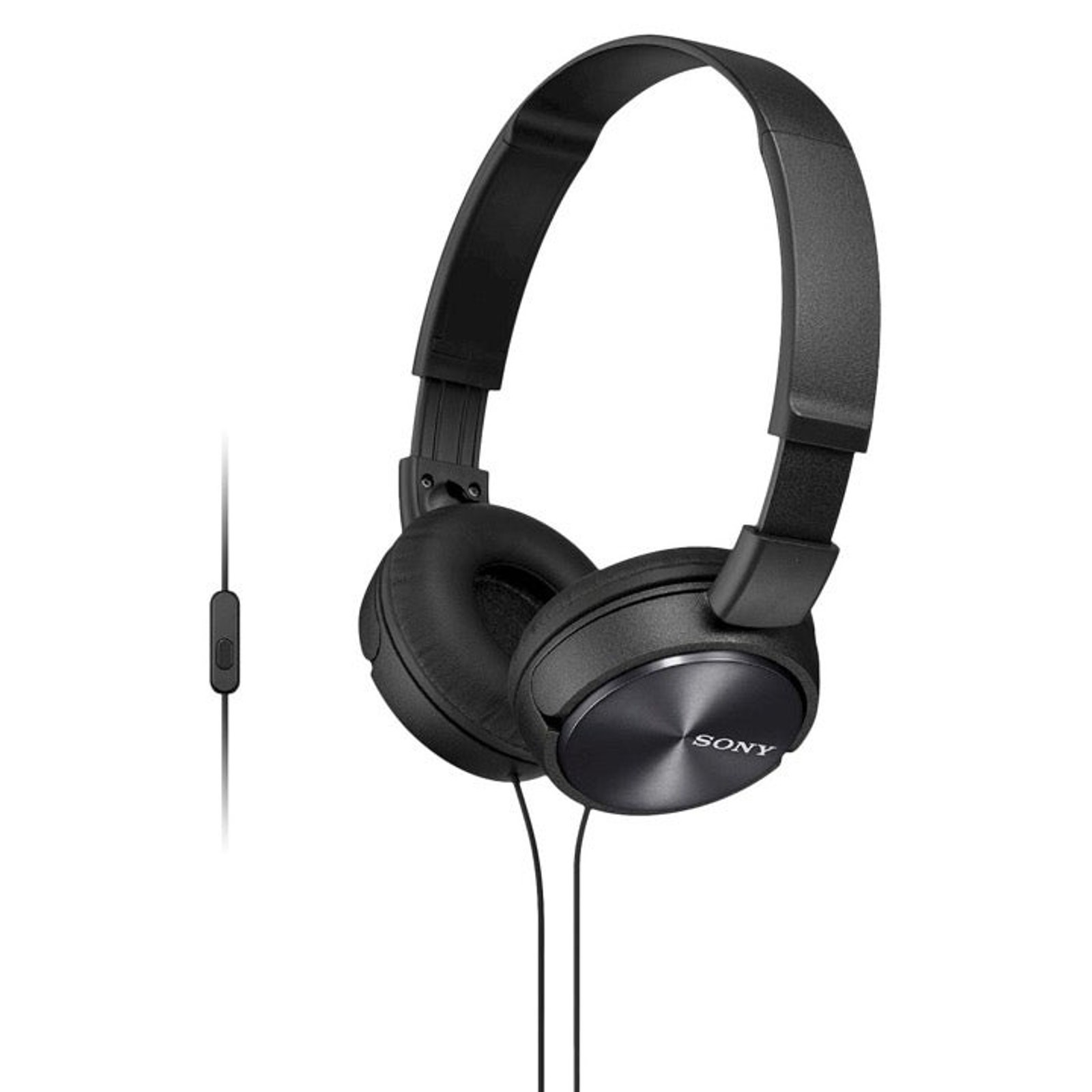 Sony On-the-Ear Wired Headphones-Black (MDR-ZX310APBZ)
