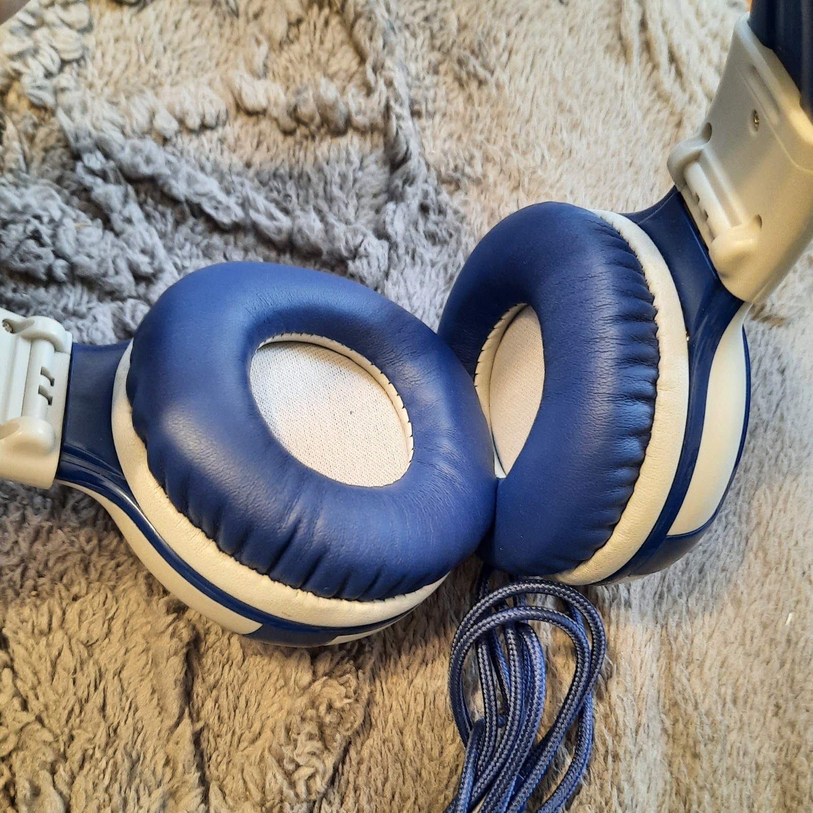 SIMOLIO Wireless Bluetooth Headphones for Kids Music Blue w/ Case