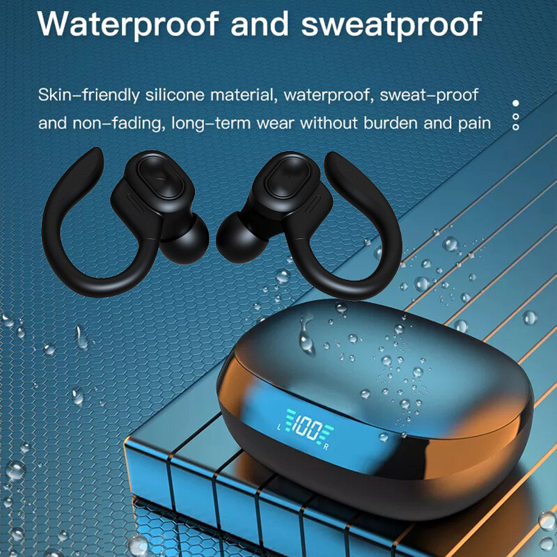Wireless Bluetooth Earphones Sports Headphones Ear Hook Running Earbuds Headset