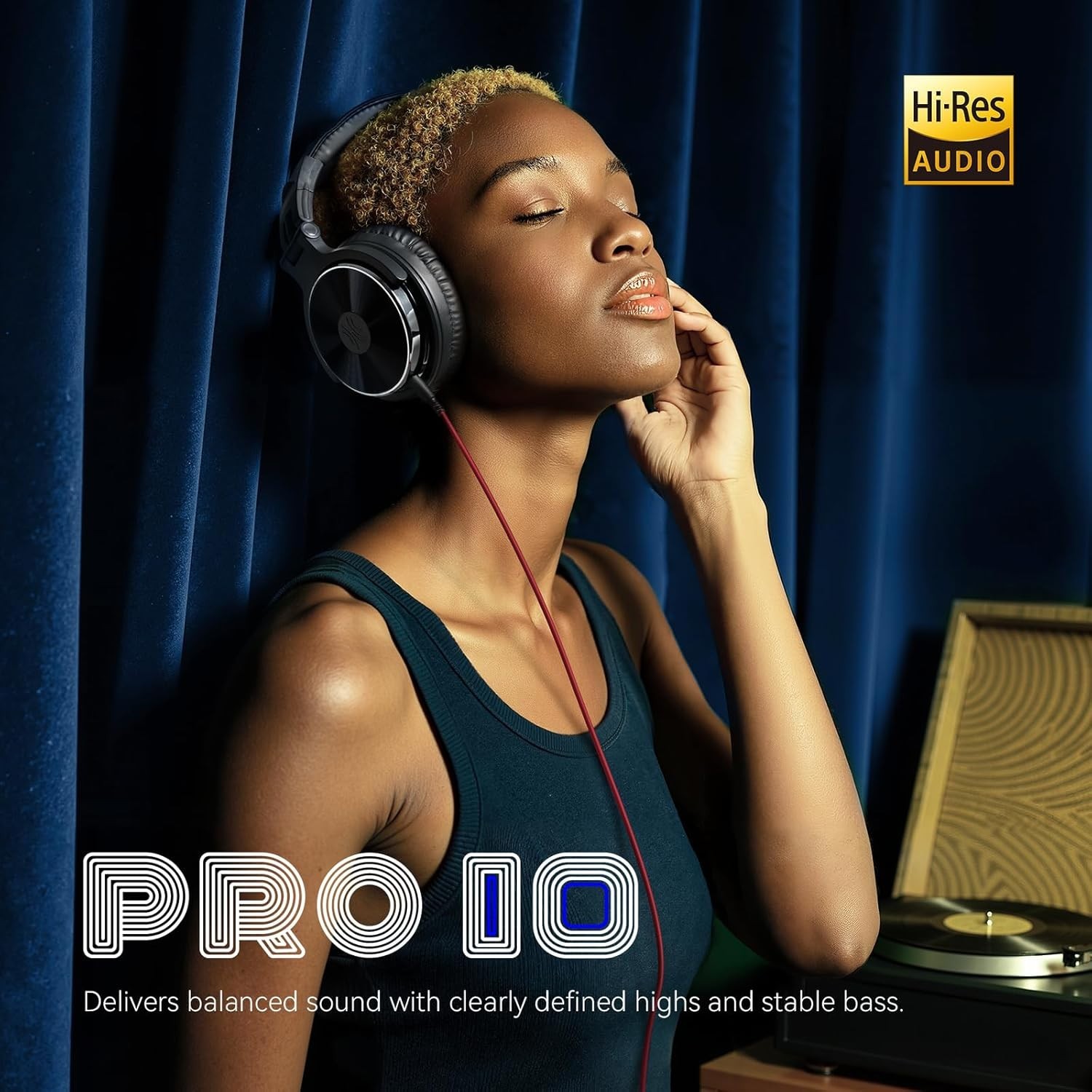 “Audifonos Profesionales Auriculares Para DJ Headphone Professional Cielo Azul U