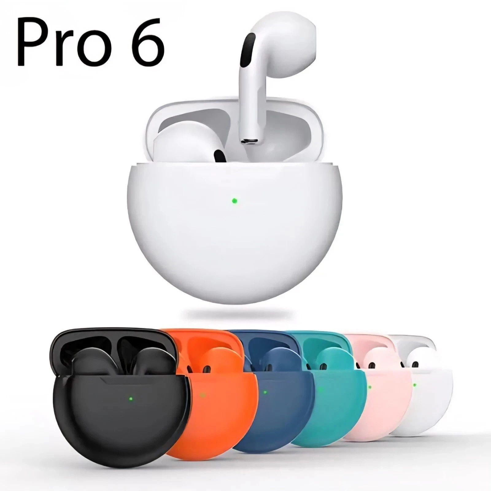 Yellow Pro 6 Earphone Bluetooth Headphones w/ Mic – Pro 6 Earbuds, Waterproof