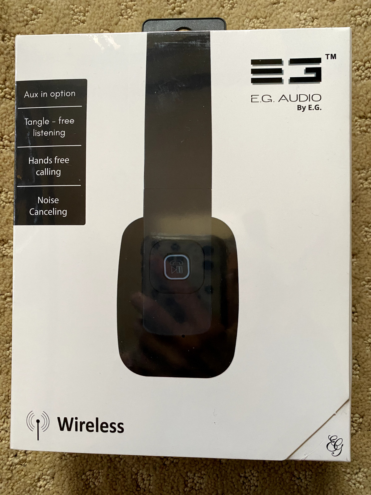 E.G. AUDIO, Bluetooth, Noise Cancelling headphones, Built In mic, 8-10 hours