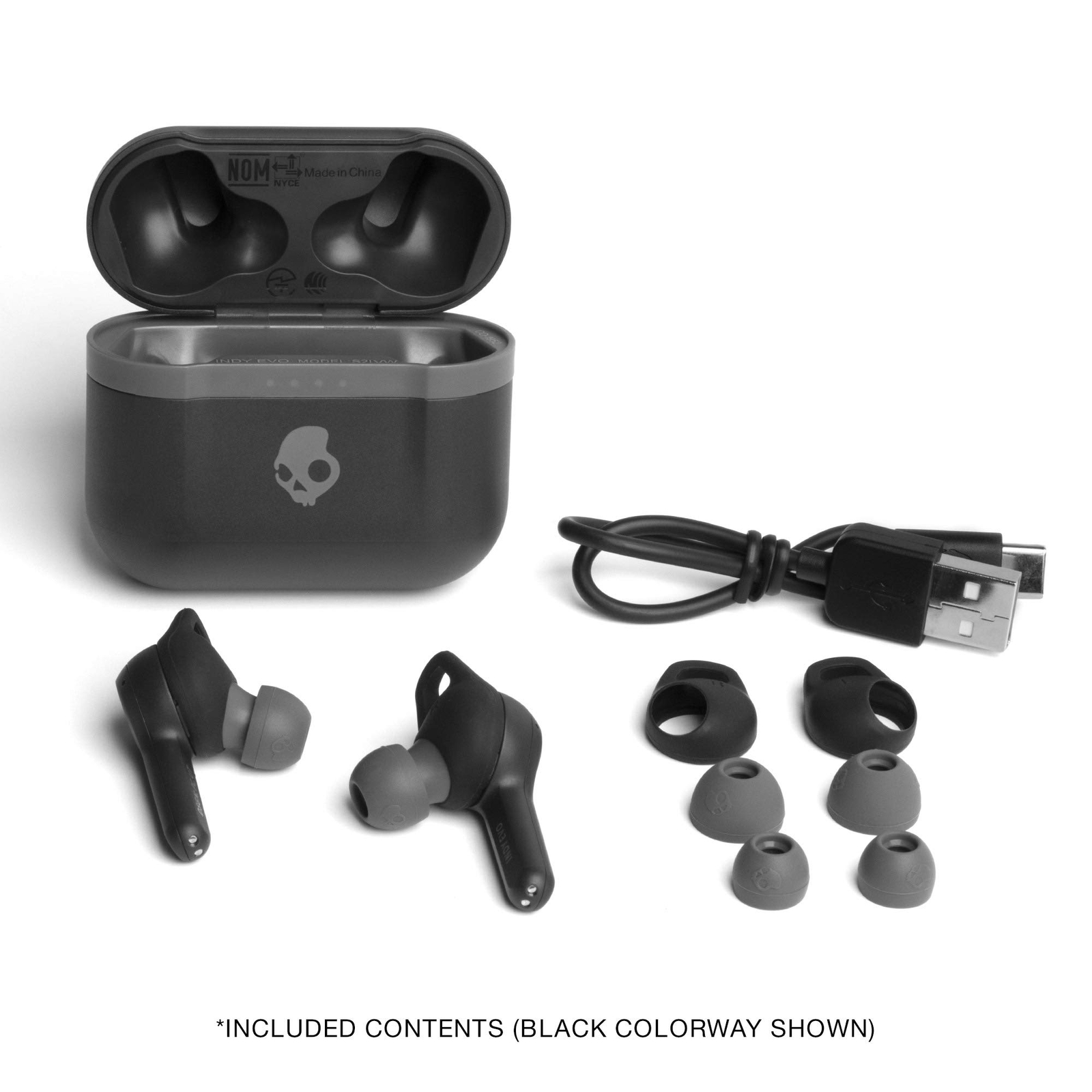 Skullcandy Indy Evo In-Ear Wireless Headphones Earbuds – Chill Grey (S2IVW-N744)