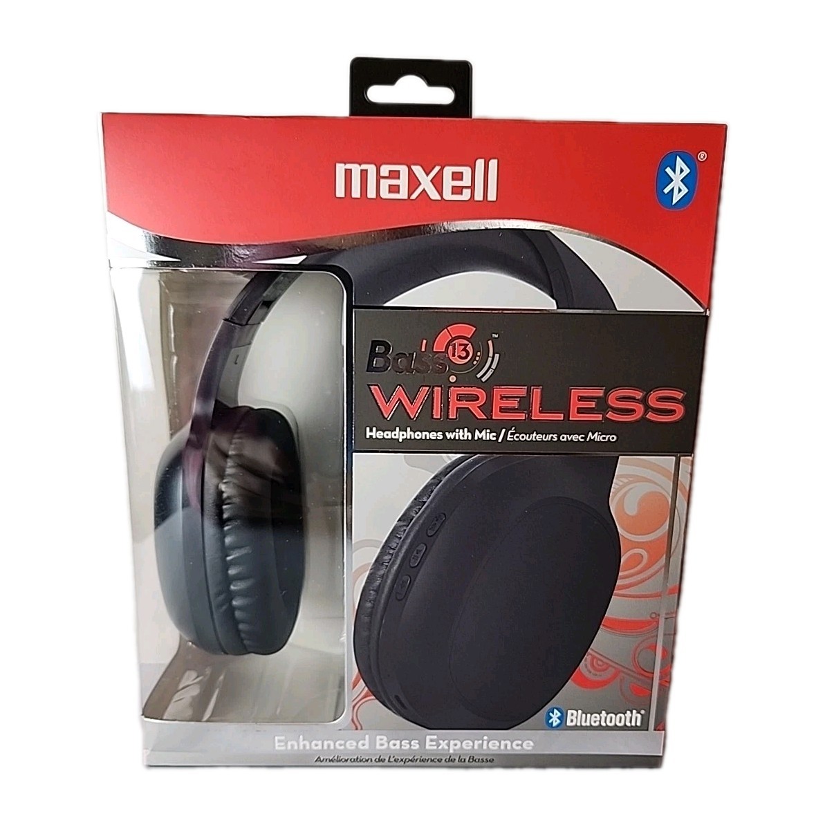 New Maxell Bass 13 Wireless Headphone Built-In Mic Heavy Bass 40mm 20Hr Playtime