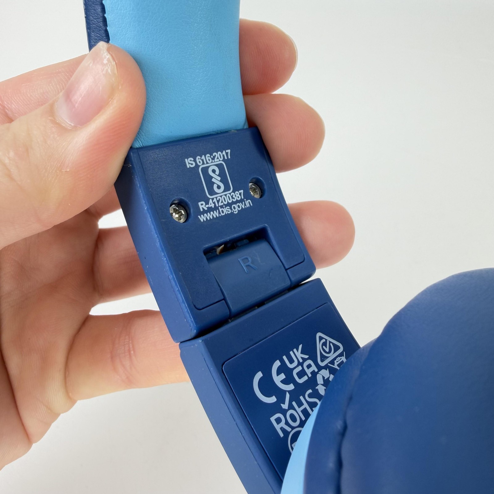 Iclever Over Ear Headphones Blue Bluetooth 3.5mm Micro-USB Wireless Stereo
