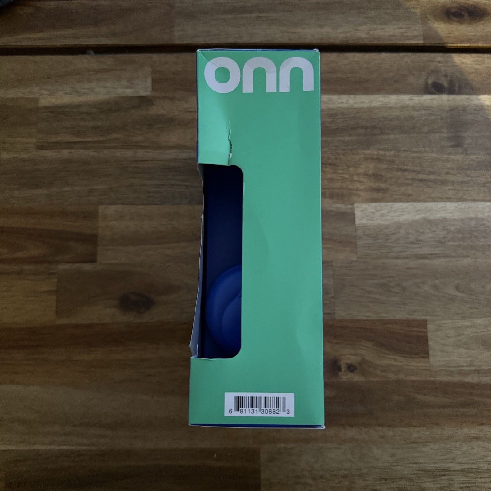 onn Groove Headband Headphones On-Ear 3.5mm 3.94ft Adjustable Lightweight Blue