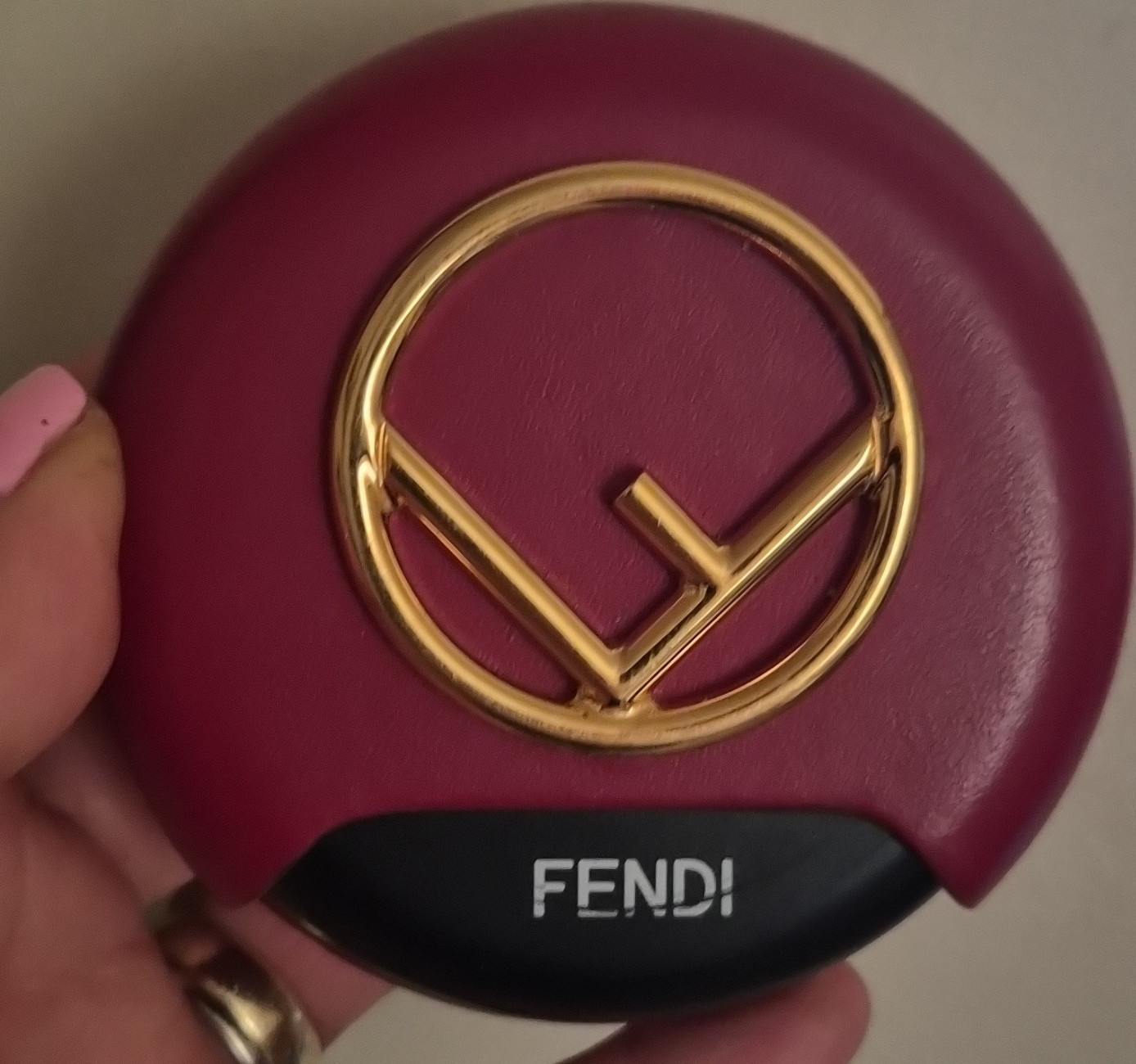 Fendi Earbuds In-Ear Wireless Red Black Gold USB-C Charging Case Double