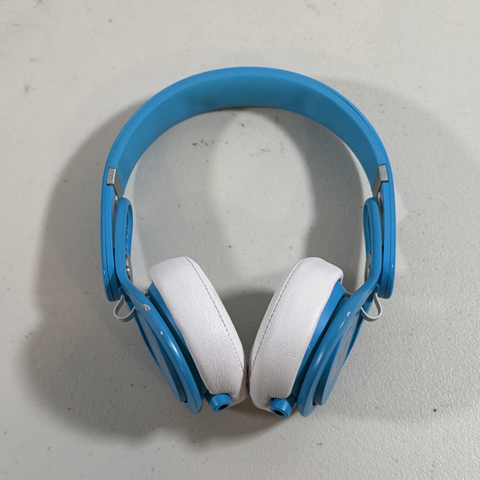 Beats Mixr Wired On-Ear Headphones Blue White – SEE DESCRIPTION.