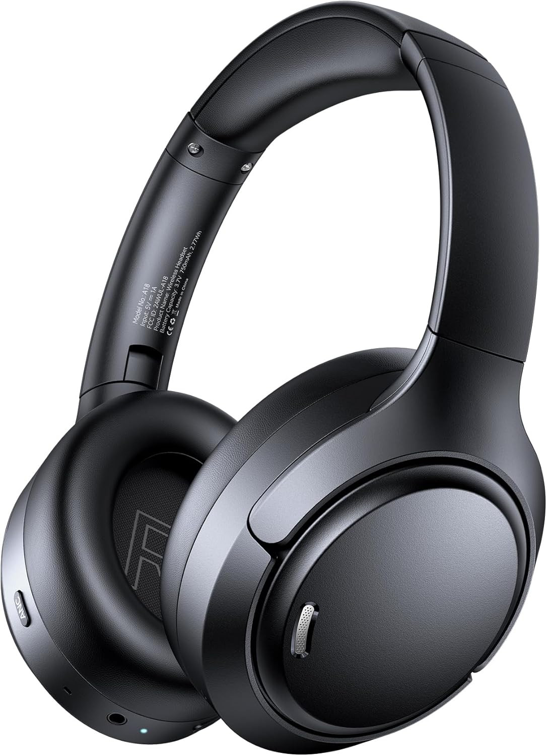 Hybrid Active Noise Cancelling Bluetooth 6.0 Headphones 120H Long Playtime, 6 EN