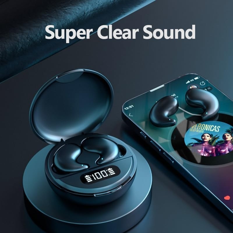 Ultra-Lightweight Wireless Earbuds – Perfect for Sleeping, Sports, and Daily Use