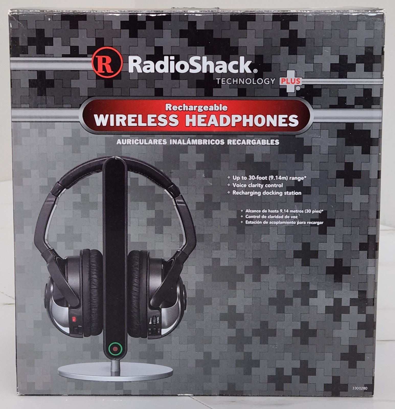 Vintage Radio Shack Technology Plus Rechargeable Wireless Headphones New Nos