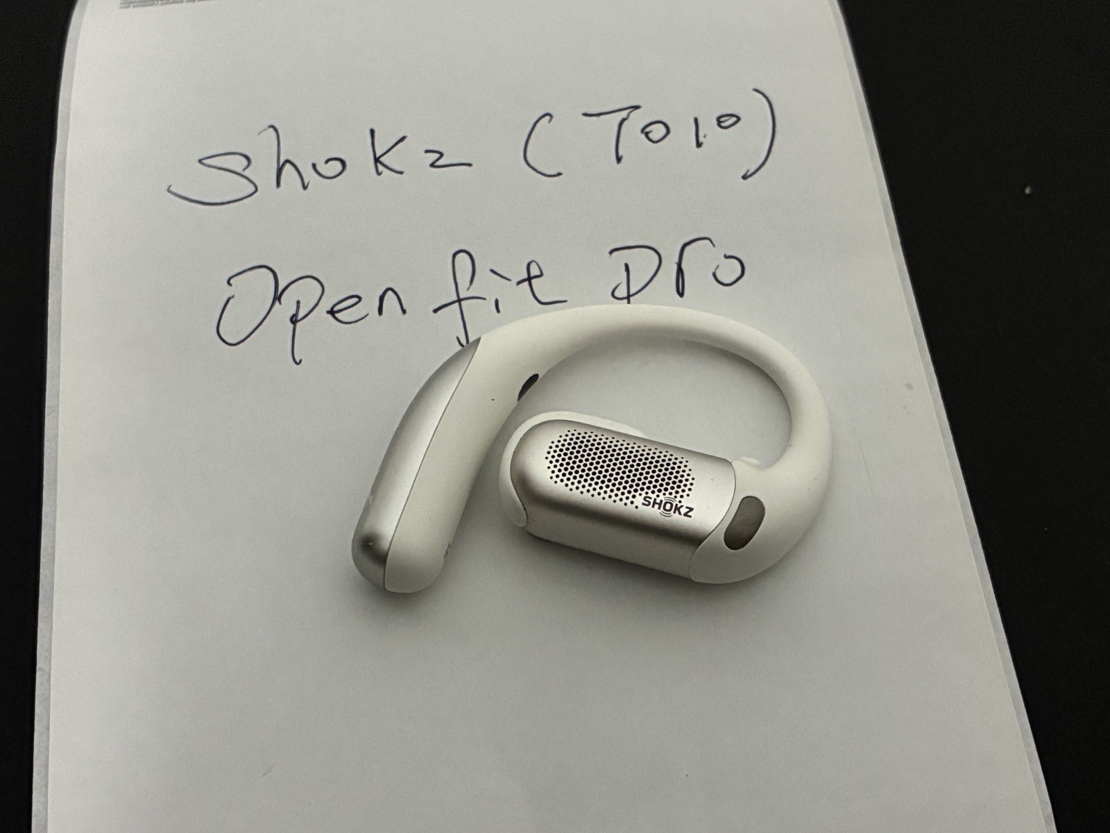Shokz – OpenFit Pro (T010) -True Wireless Earbuds White – Right Side