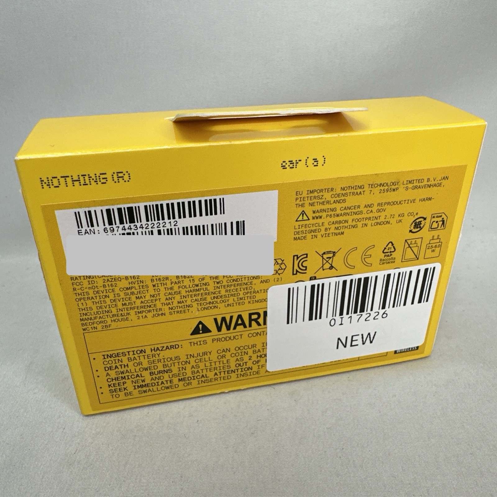 Nothing Ear (A) Wireless Earbuds 45dB Hybrid Noise Cancelling Earbuds – Yellow