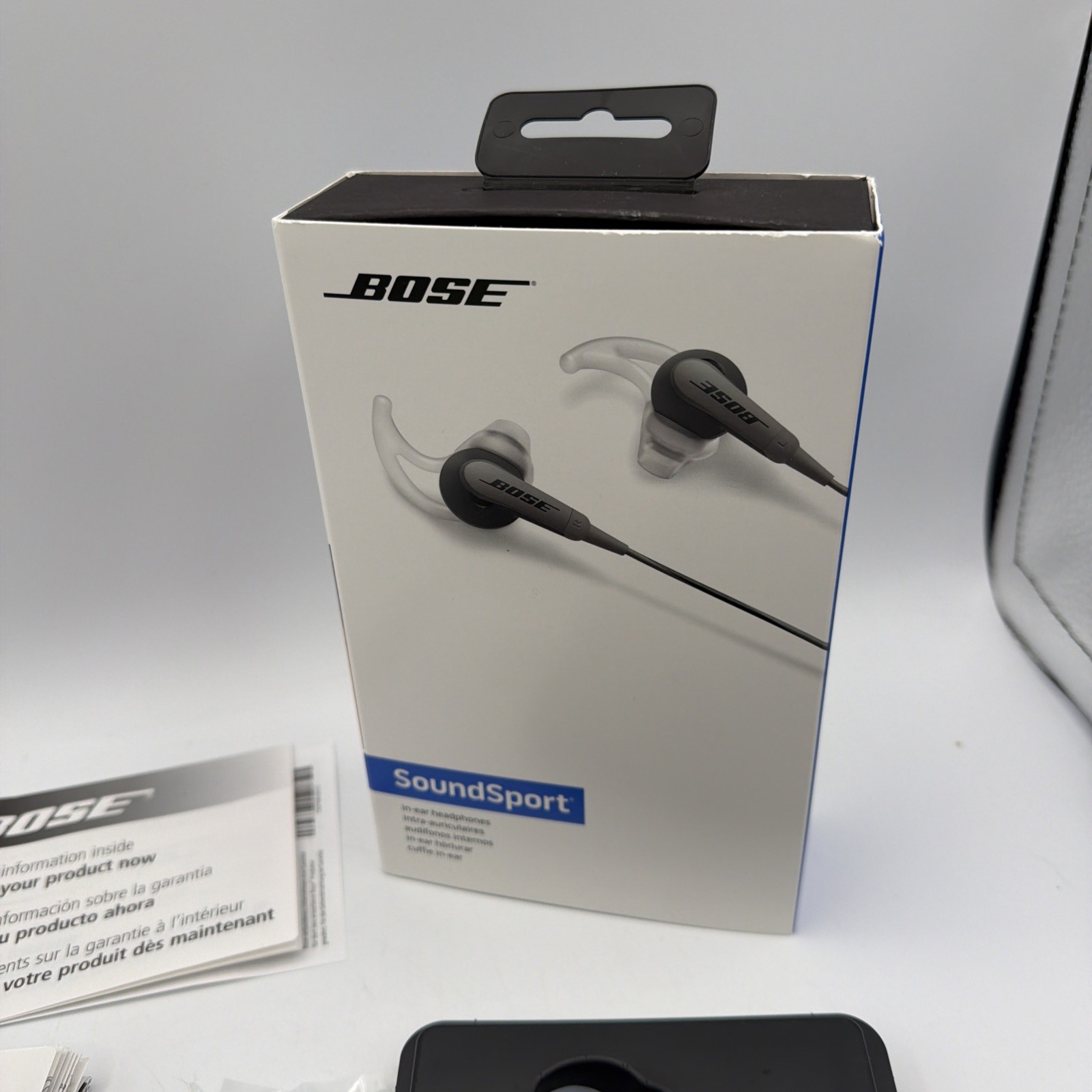Bose SoundSport In-Ear Headphones – Audio Only – Charcoal/Black (741776-0140)
