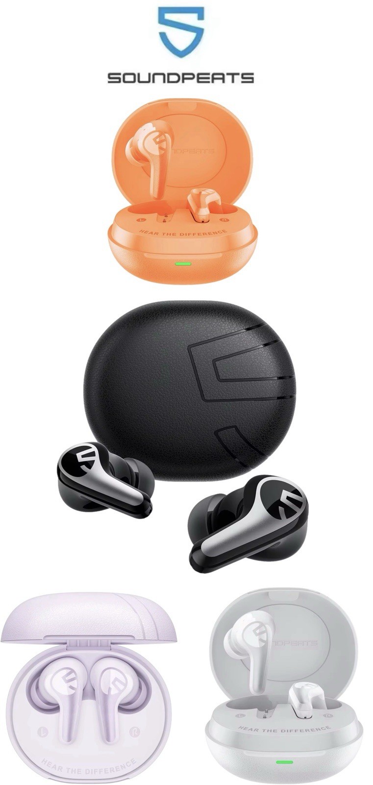 SOUNDPEATS C30 Wireless Earbuds -52dB Hybrid ANC Bluetooth 6.0 Headphones Hi-Res