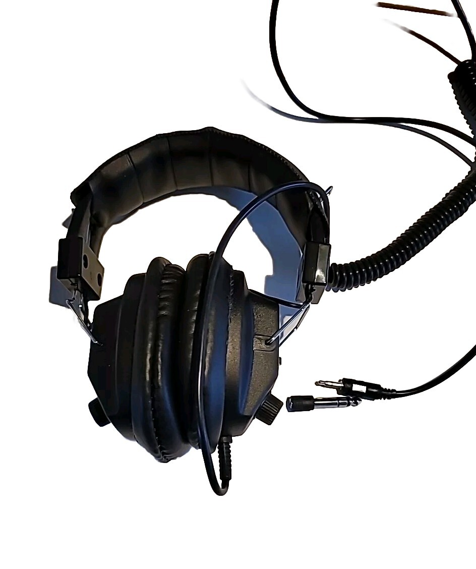 Black Califone 3068AV Stereo/Mono Headphones,+ 3.5MM TRS TO 1/4″ TRS ADAPTOR