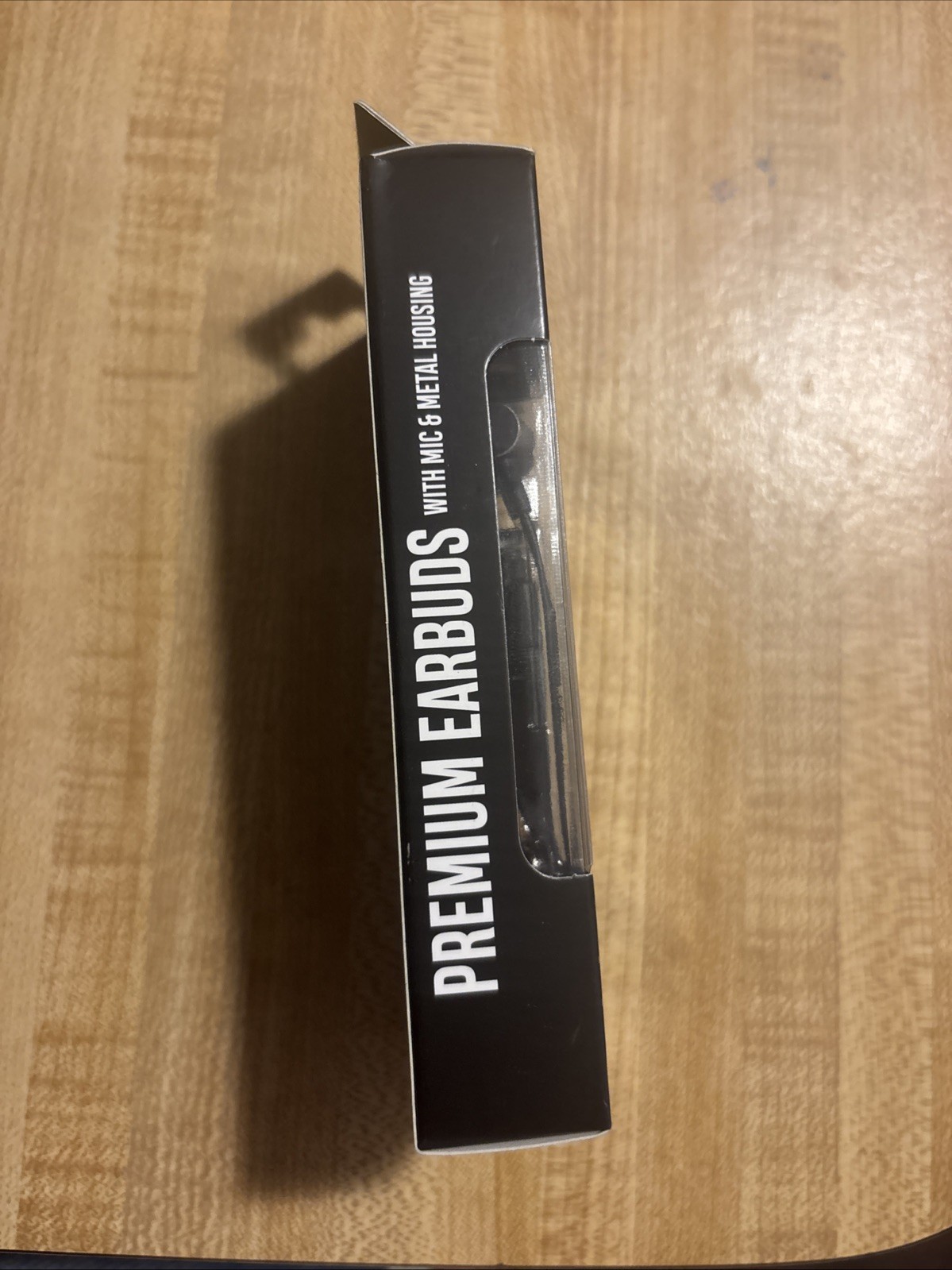 Premium 35mm Wired Earbuds Headphones – Black With In Line Microphone