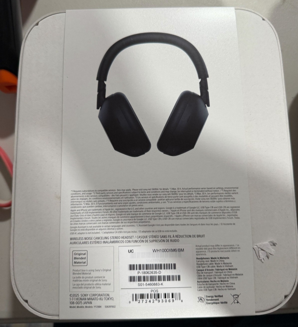 Sony WH-1000XM6 Wireless Noise Cancelling Headphones
