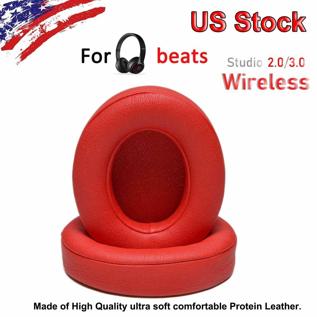 2 Replacement Earpad Ear Pads Cushion For Beats by dr dre Studio 2.0 RED USA#
