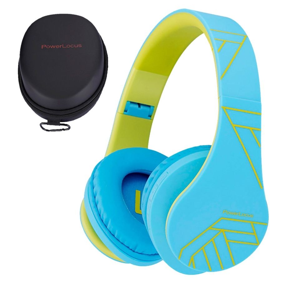 PowerLocus P2 Kids Kids Headphones Blue/Green pwl-p2kids-bluegreen