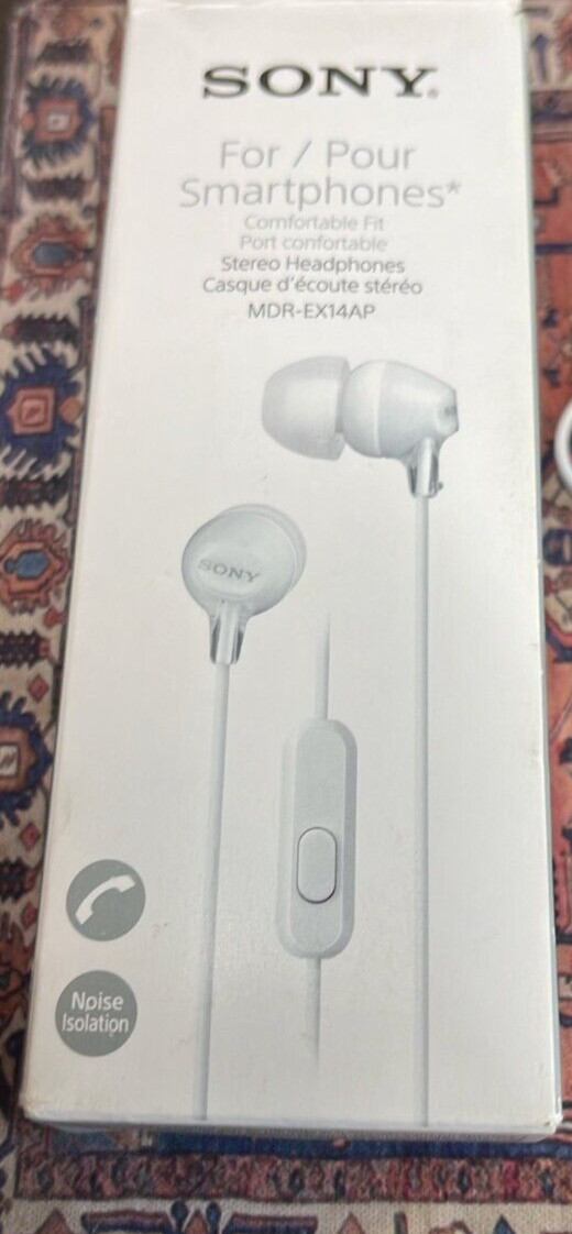 Sony MDR-EX14AP Earbud Headphones – White