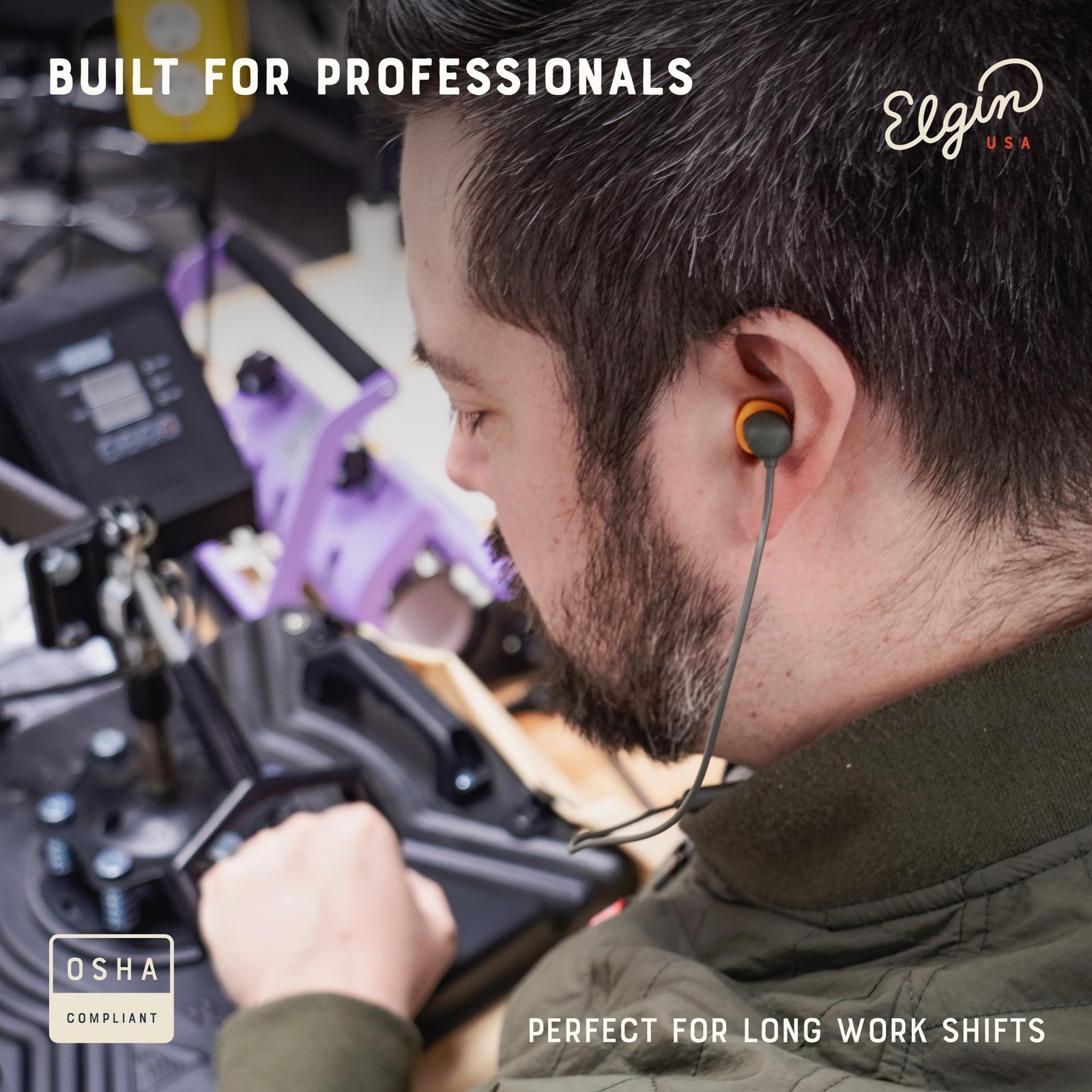 Discord Gen 3 Bluetooth Earplug Earbuds, OSHA Compliant Ø8mm, Grey