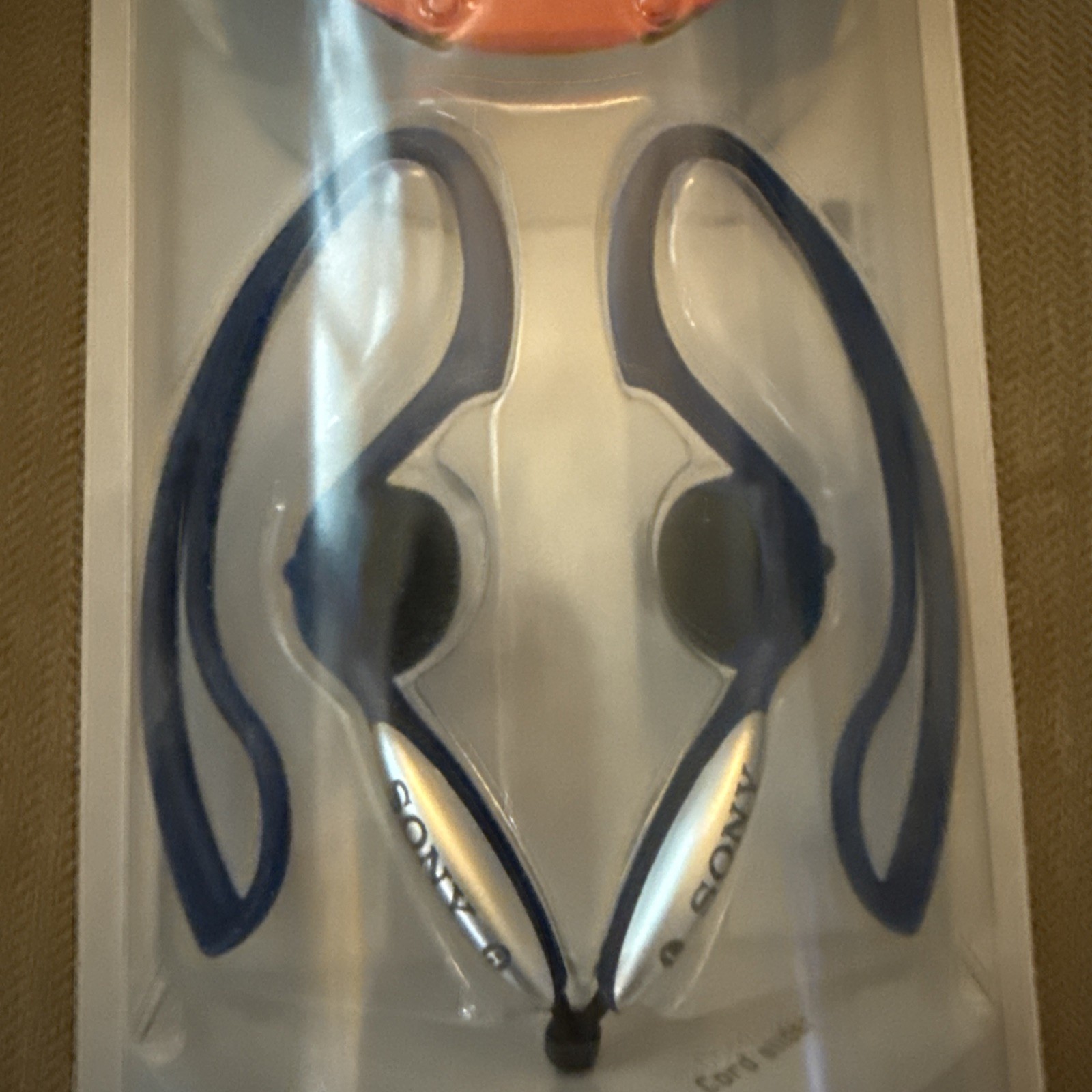 Vintage 2001 Sony MDR-J10 Vertical In Ear Clip On Headphones Blue Large New