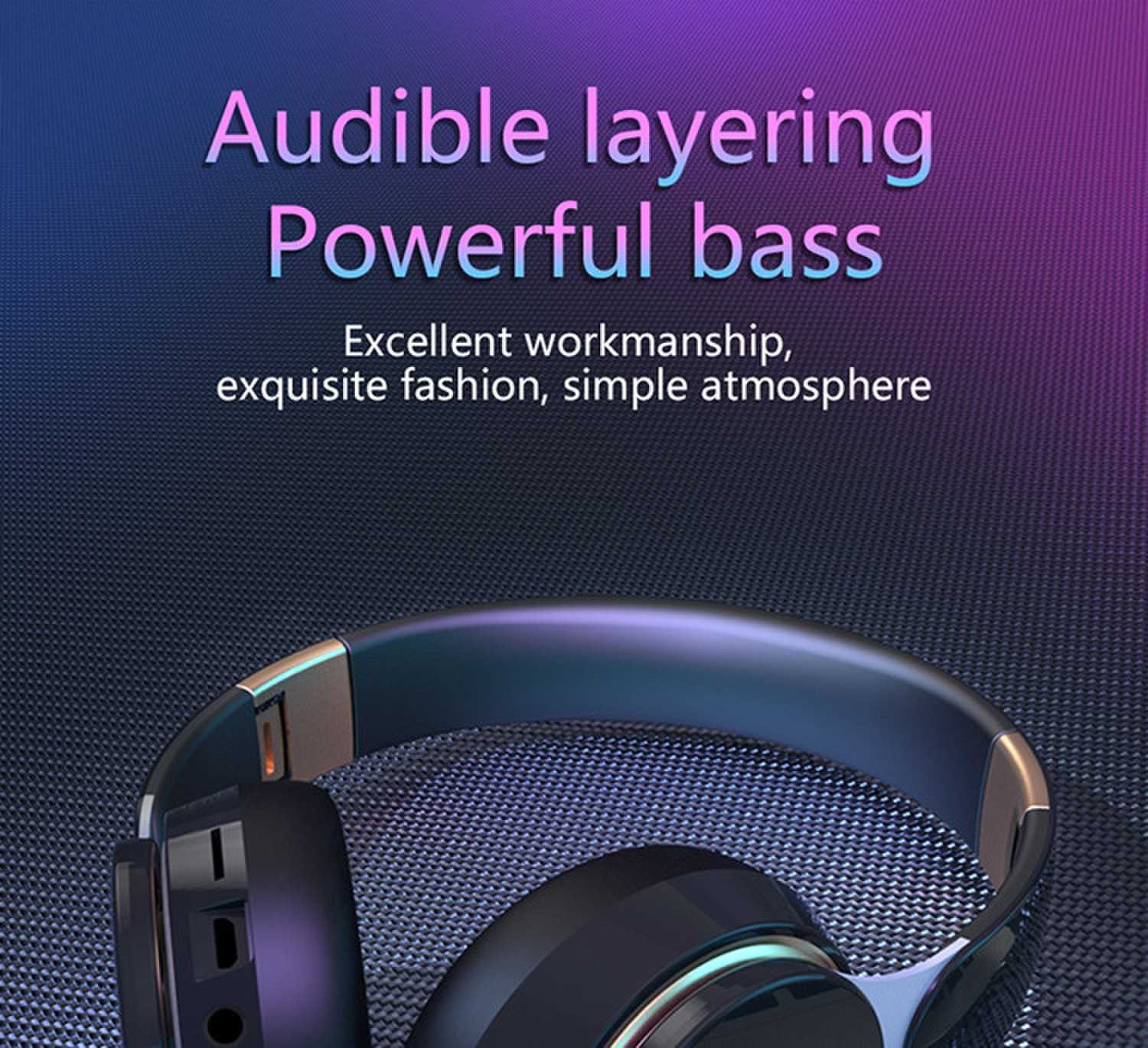 X Bass stereo Headphones Bluetooth 5.0 Wireless Over-Ear with Xbass 400mAh