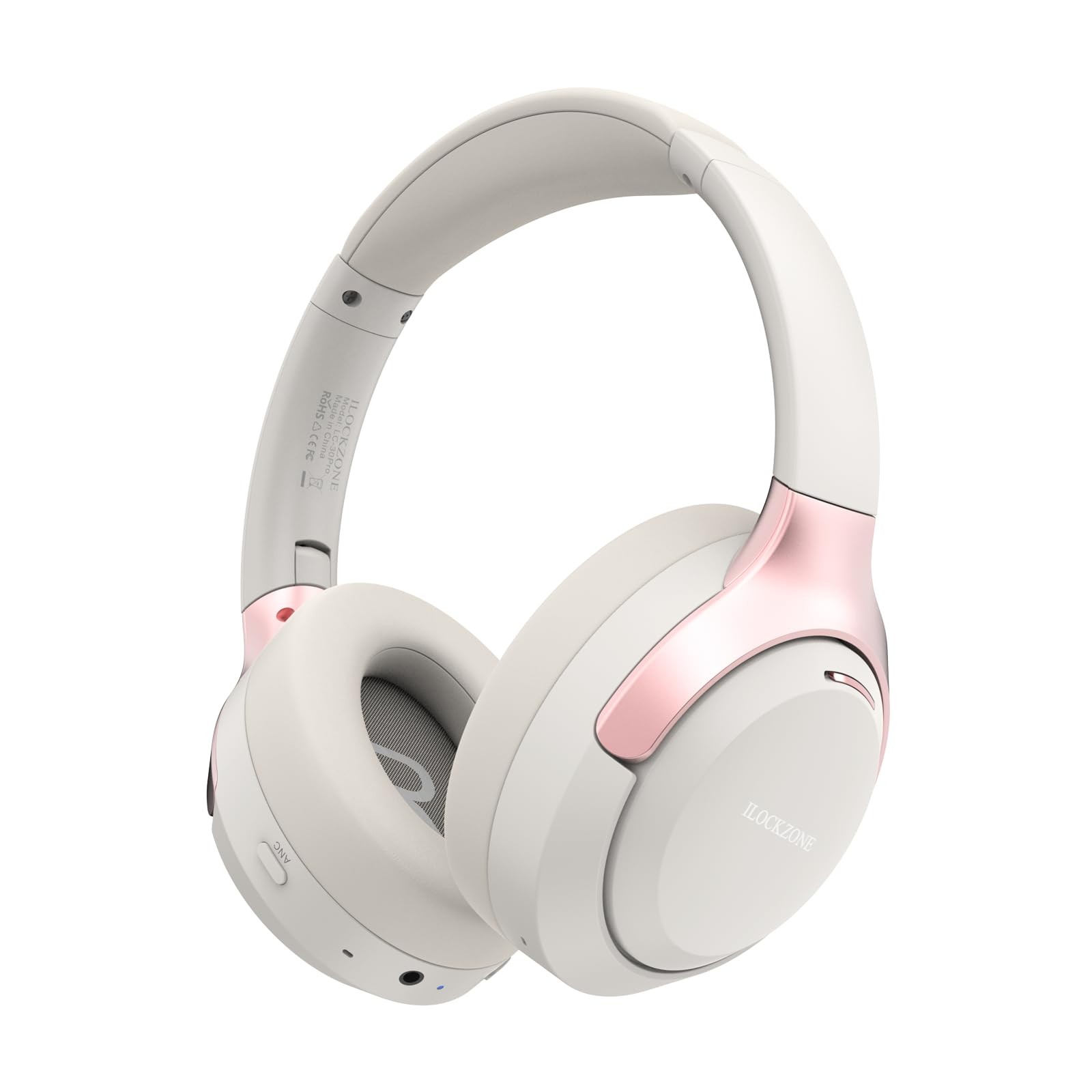 LC30Pro Hybrid Active Noise Cancelling Headphones, 100H Playtime Bluetooth He…