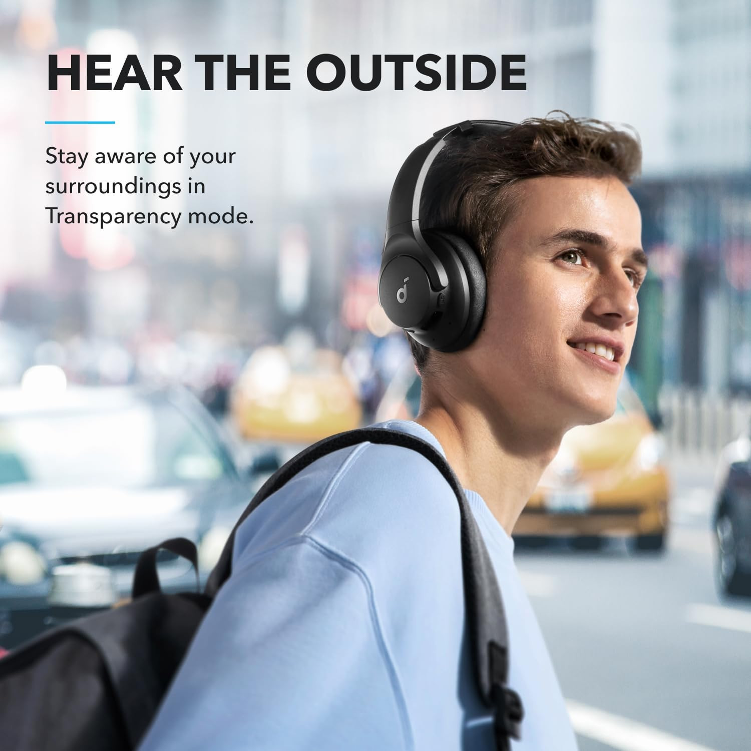 Soundcore by Anker Q20i Hybrid Active Noise Cancelling Headphones, Wireless Over