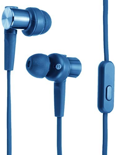 SONY MDR-XB55AP Bass Booster In-Ear Headphones In-line Remote Mic Blue NEW