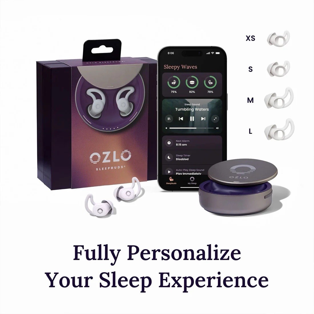 Ozlo Sleepbuds Comfortable Side Sleeper Headphones NEW SEALED FREE SHIPPING