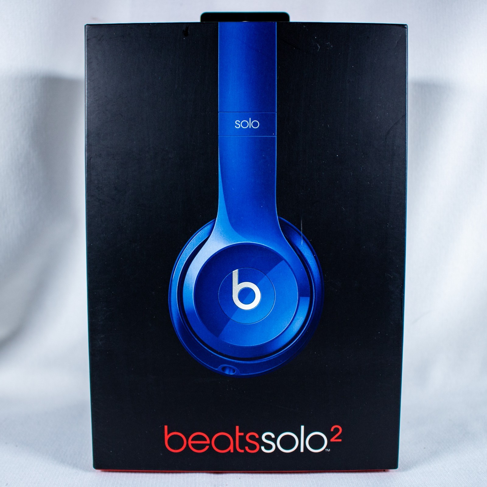 BEATS SOLO2 by Dr. Dre Solo Sapphire Blue Foldable Headphone Empty Box