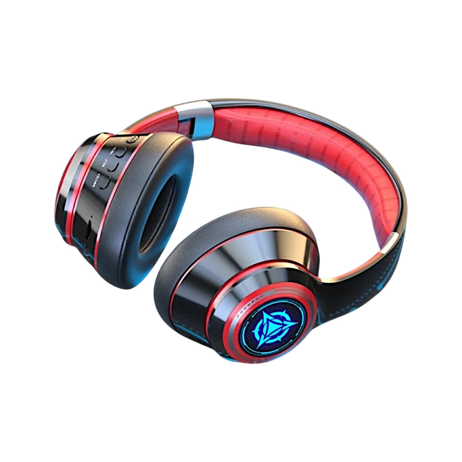 LED Wireless Bluetooth 5.2 Headphones Over-Ear TF Card RGB Wired Plug Headset