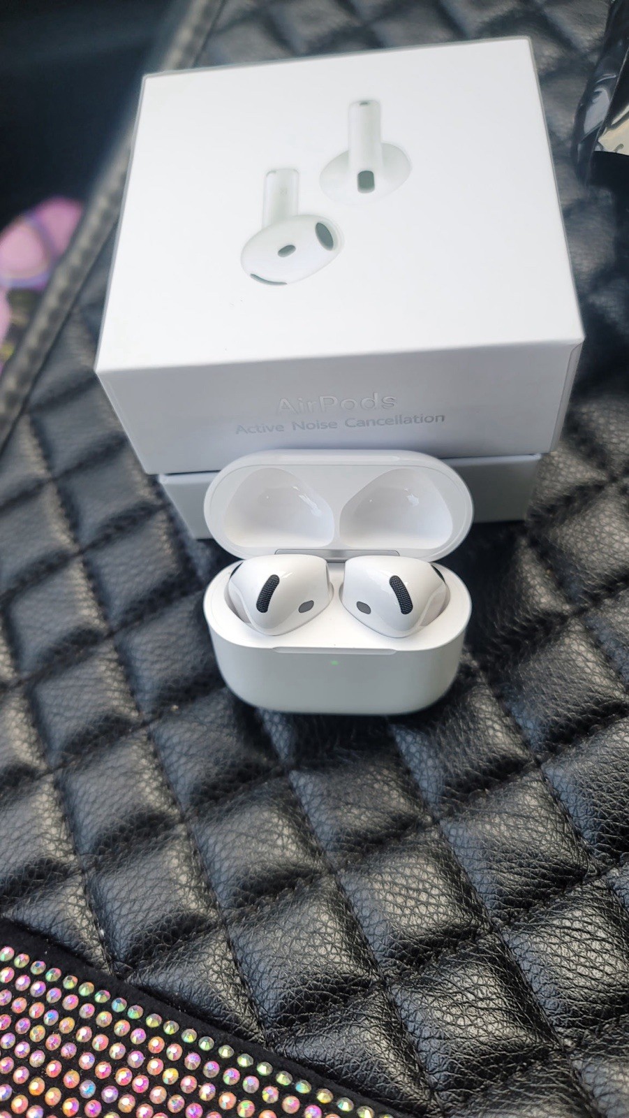 Apple AirPods 4 In-Ear Bluetooth Earbuds w/ ANC USB-C Charging Case White