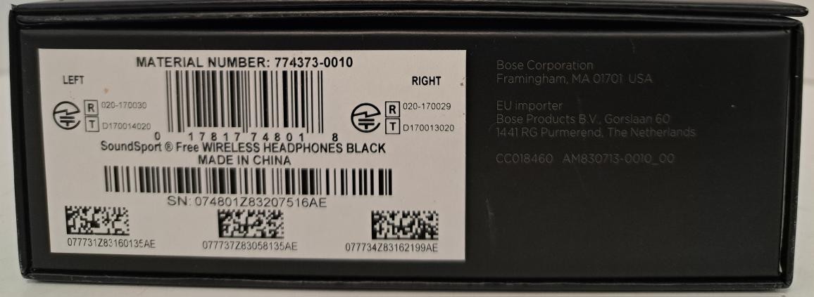 BOSE SOUNDSPORT FREE EARBUDS CONDITION AS PICTURED TESTED WORKS SOME (P10023469)