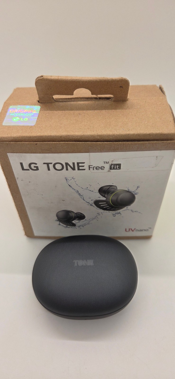 LG TONE Free Fit Bluetooth Headphones with Noise Cancellation and UVnano Case
