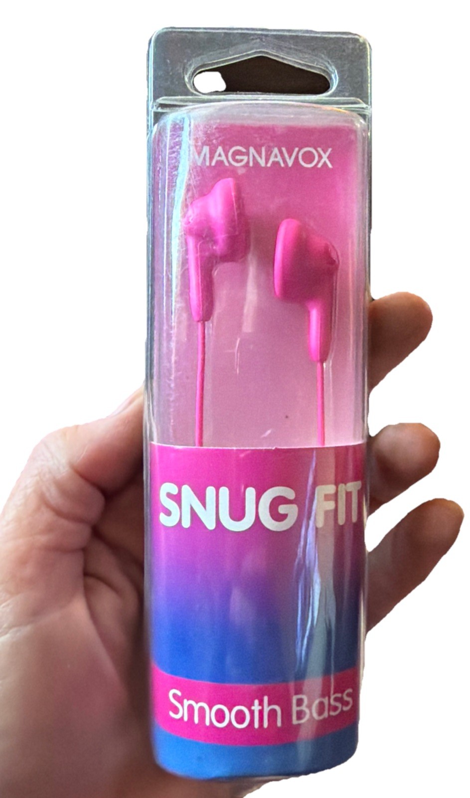Magnavox Snug Fit Smooth Bass MHP4820-PK Silicone Earbuds Wired